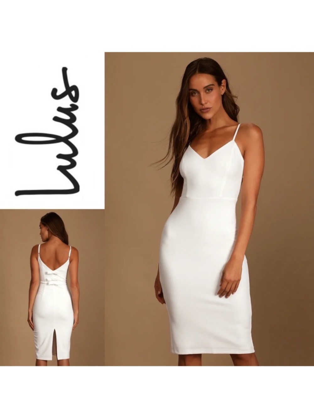 Lulus NWT white bodycon dress